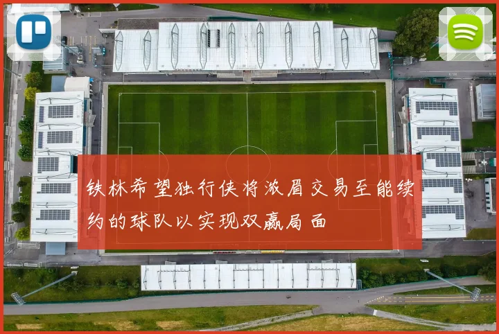 铁林希望独行侠将浓眉交易至能续约的球队以实现双赢局面